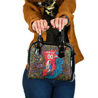Personalized Adelaide Strikers Shoulder Handbag Hippie Psychedelic Pattern Vibrant Mandala Art Style