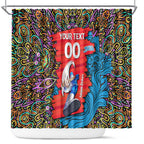 Personalized Adelaide Strikers Shower Curtain Hippie Psychedelic Pattern Vibrant Mandala Art Style