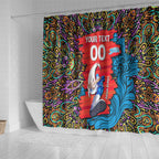 Personalized Adelaide Strikers Shower Curtain Hippie Psychedelic Pattern Vibrant Mandala Art Style