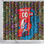 Personalized Adelaide Strikers Shower Curtain Hippie Psychedelic Pattern Vibrant Mandala Art Style