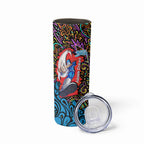 Personalized Adelaide Strikers Skinny Tumbler Hippie Psychedelic Pattern Vibrant Mandala Art Style