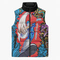 Personalized Adelaide Strikers Sleeveless Puffer Jacket Hippie Psychedelic Pattern Vibrant Mandala Art Style