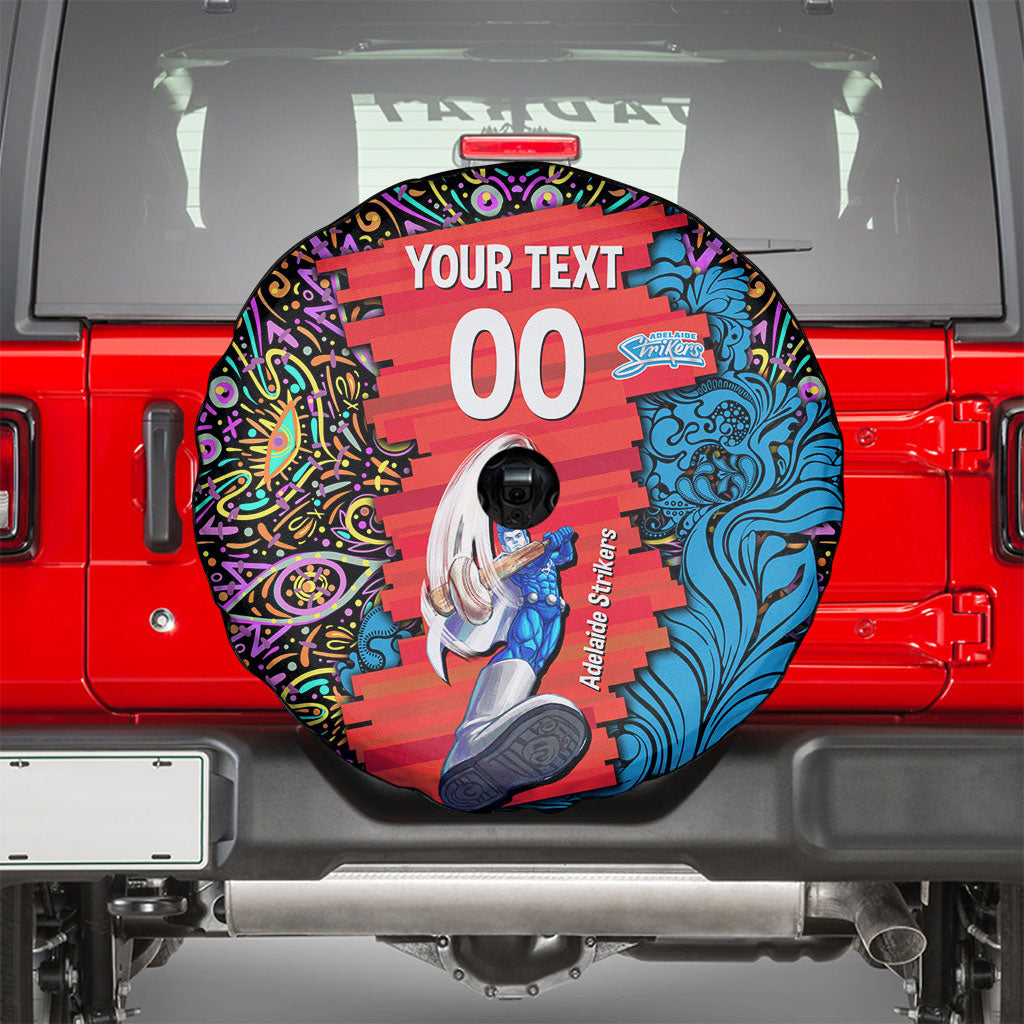 Personalized Adelaide Strikers Spare Tire Cover Hippie Psychedelic Pattern Vibrant Mandala Art Style