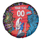 Personalized Adelaide Strikers Spare Tire Cover Hippie Psychedelic Pattern Vibrant Mandala Art Style