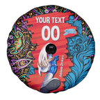 Personalized Adelaide Strikers Spare Tire Cover Hippie Psychedelic Pattern Vibrant Mandala Art Style