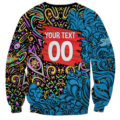 Personalized Adelaide Strikers Sweatshirt Hippie Psychedelic Pattern Vibrant Mandala Art Style