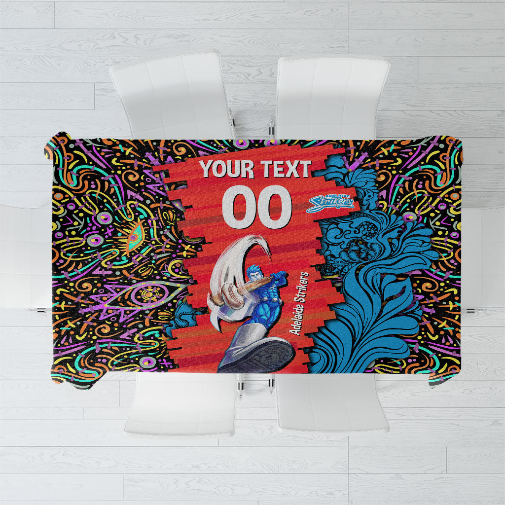 Personalized Adelaide Strikers Tablecloth Hippie Psychedelic Pattern Vibrant Mandala Art Style