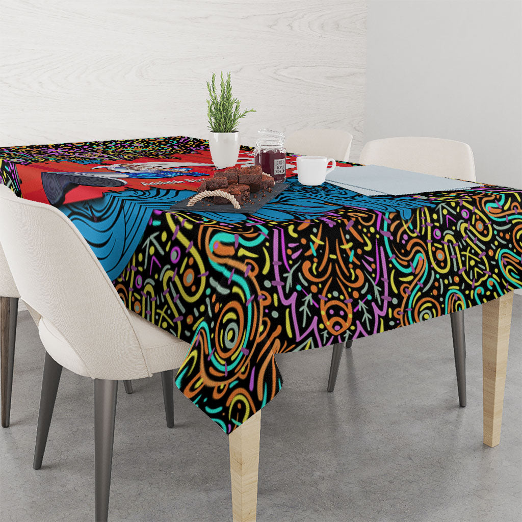 Personalized Adelaide Strikers Tablecloth Hippie Psychedelic Pattern Vibrant Mandala Art Style
