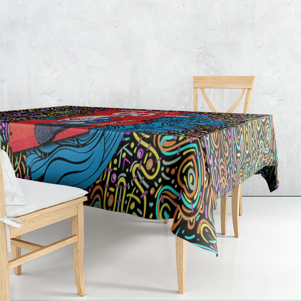 Personalized Adelaide Strikers Tablecloth Hippie Psychedelic Pattern Vibrant Mandala Art Style