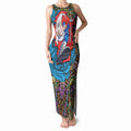 Personalized Adelaide Strikers Tank Maxi Dress Hippie Psychedelic Pattern Vibrant Mandala Art Style