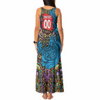 Personalized Adelaide Strikers Tank Maxi Dress Hippie Psychedelic Pattern Vibrant Mandala Art Style