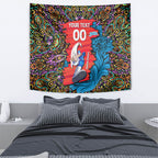 Personalized Adelaide Strikers Tapestry Hippie Psychedelic Pattern Vibrant Mandala Art Style