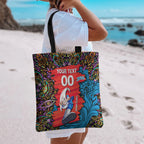 Personalized Adelaide Strikers Tote Bag Hippie Psychedelic Pattern Vibrant Mandala Art Style