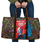 Personalized Adelaide Strikers Travel Bag Hippie Psychedelic Pattern Vibrant Mandala Art Style