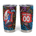 Personalized Adelaide Strikers Tumbler Cup Hippie Psychedelic Pattern Vibrant Mandala Art Style