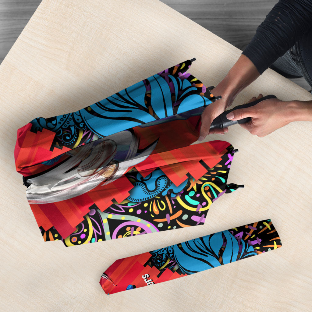 Personalized Adelaide Strikers Umbrella Hippie Psychedelic Pattern Vibrant Mandala Art Style
