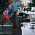 Personalized Adelaide Strikers Umbrella Hippie Psychedelic Pattern Vibrant Mandala Art Style