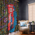 Personalized Adelaide Strikers Window Curtain Hippie Psychedelic Pattern Vibrant Mandala Art Style