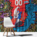 Personalized Adelaide Strikers Window Curtain Hippie Psychedelic Pattern Vibrant Mandala Art Style