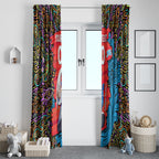 Personalized Adelaide Strikers Window Curtain Hippie Psychedelic Pattern Vibrant Mandala Art Style