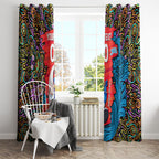 Personalized Adelaide Strikers Window Curtain Hippie Psychedelic Pattern Vibrant Mandala Art Style