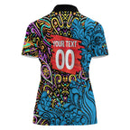 Personalized Adelaide Strikers Women Polo Shirt Hippie Psychedelic Pattern Vibrant Mandala Art Style