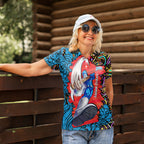 Personalized Adelaide Strikers Women Polo Shirt Hippie Psychedelic Pattern Vibrant Mandala Art Style
