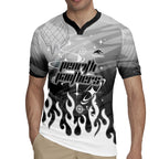 Personalized Penrith Panthers Rugby Jersey Y2K Grunge Aesthetic With Cyber Flames and Starburst Graphics