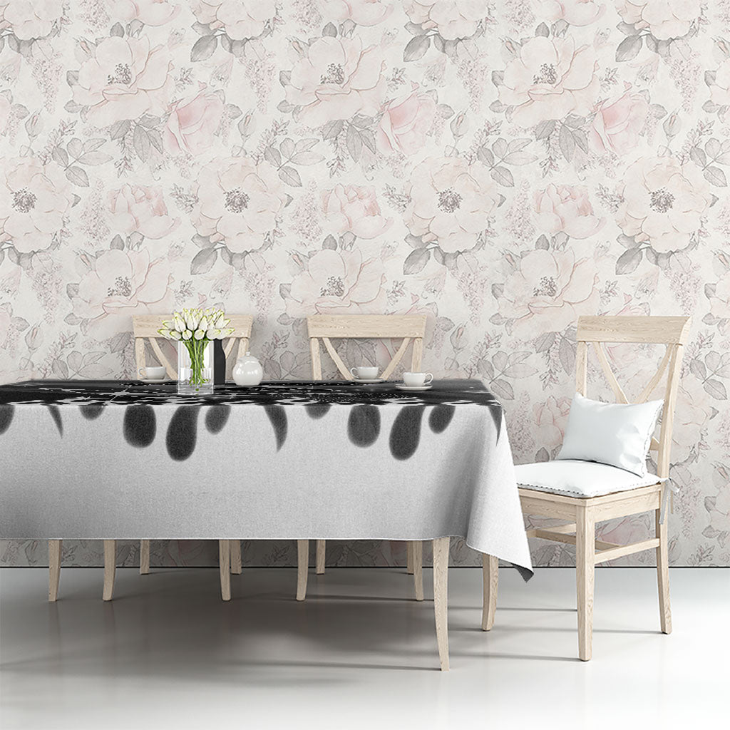 Personalized Penrith Panthers Tablecloth Y2K Grunge Aesthetic With Cyber Flames and Starburst Graphics