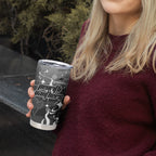 Personalized Penrith Panthers Tumbler Cup Y2K Grunge Aesthetic With Cyber Flames and Starburst Graphics