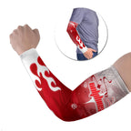 Personalized Dolphins Arm Sleeves Y2K Grunge Aesthetic With Cyber Flames and Starburst Graphics