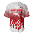 Personalized Dolphins Baseball Jersey Y2K Grunge Aesthetic With Cyber Flames and Starburst Graphics