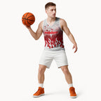Personalized Dolphins Basketball Jersey Y2K Grunge Aesthetic With Cyber Flames and Starburst Graphics