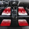 Personalized Dolphins Car Mats Y2K Grunge Aesthetic With Cyber Flames and Starburst Graphics