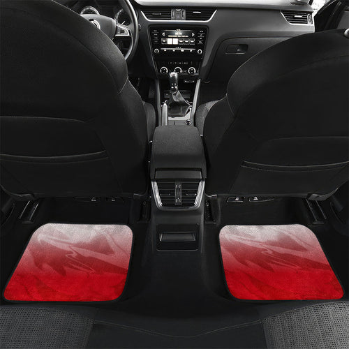Personalized Dolphins Car Mats Y2K Grunge Aesthetic With Cyber Flames and Starburst Graphics