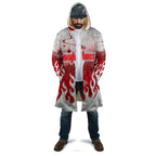 Personalized Dolphins Cloak Y2K Grunge Aesthetic With Cyber Flames and Starburst Graphics