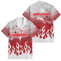 Personalized Dolphins Family Matching Tank Maxi Dress and Hawaiian Shirt Y2K Grunge Aesthetic With Cyber Flames and Starburst Graphics