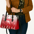 Personalized Dolphins Leather Bag Y2K Grunge Aesthetic With Cyber Flames and Starburst Graphics
