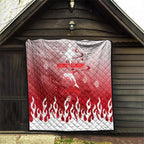 Personalized Dolphins Quilt Y2K Grunge Aesthetic With Cyber Flames and Starburst Graphics