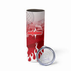 Personalized Dolphins Skinny Tumbler Y2K Grunge Aesthetic With Cyber Flames and Starburst Graphics