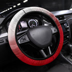 Dolphins Steering Wheel Cover Y2K Grunge Aesthetic With Cyber Flames and Starburst Graphics