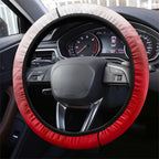 Dolphins Steering Wheel Cover Y2K Grunge Aesthetic With Cyber Flames and Starburst Graphics