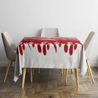 Personalized Dolphins Tablecloth Y2K Grunge Aesthetic With Cyber Flames and Starburst Graphics