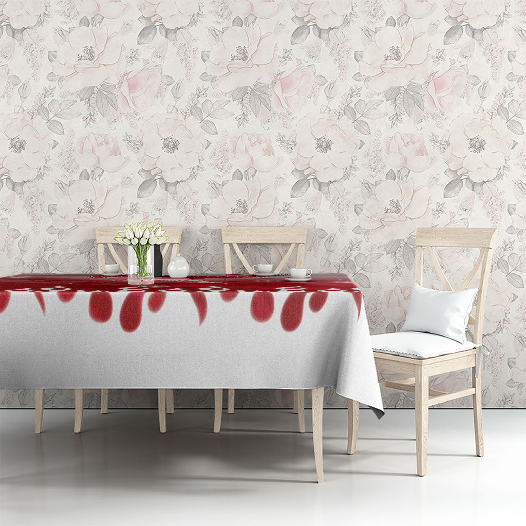 Personalized Dolphins Tablecloth Y2K Grunge Aesthetic With Cyber Flames and Starburst Graphics