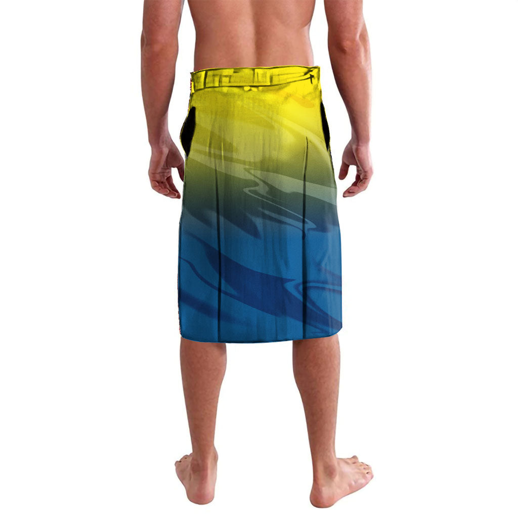 Personalized North Queensland Cowboys Lavalava Y2K Grunge Aesthetic With Cyber Flames and Starburst Graphics