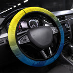 North Queensland Cowboys Steering Wheel Cover Y2K Grunge Aesthetic With Cyber Flames and Starburst Graphics