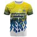 Personalized North Queensland Cowboys T Shirt Y2K Grunge Aesthetic With Cyber Flames and Starburst Graphics