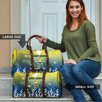 Personalized North Queensland Cowboys Travel Bag Y2K Grunge Aesthetic With Cyber Flames and Starburst Graphics