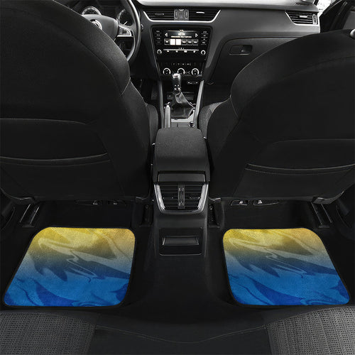 Personalized Parramatta Eels Car Mats Y2K Grunge Aesthetic With Cyber Flames and Starburst Graphics