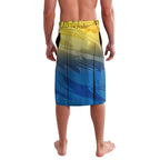 Personalized Parramatta Eels Lavalava Y2K Grunge Aesthetic With Cyber Flames and Starburst Graphics